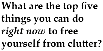 What are the top five things you can do 